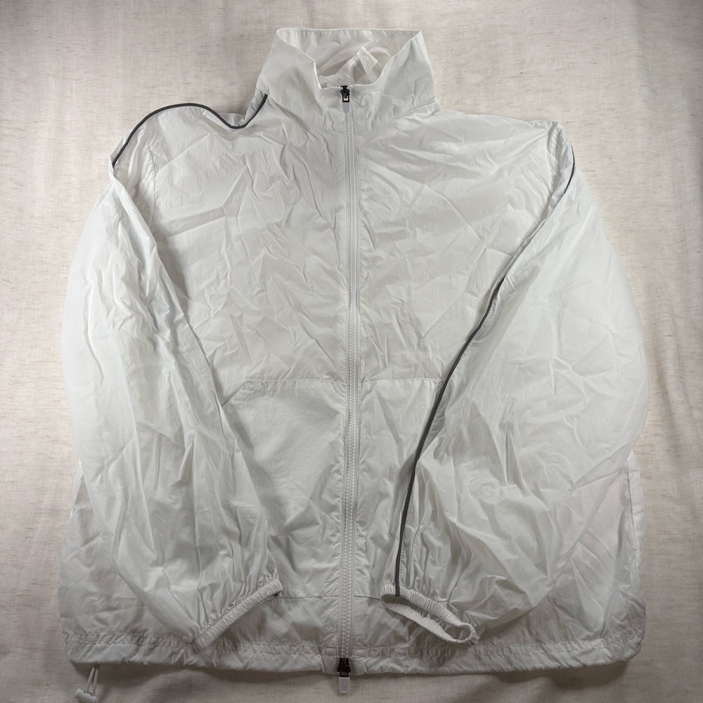 Fabletics White Lightweight Windbreaker Jacket Me… - image 1
